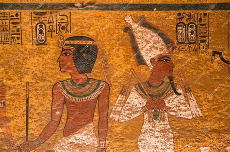 Premium Photo | Colorful paintings and hieroglyphics of inside tutankhamun tomb at valley of the ...