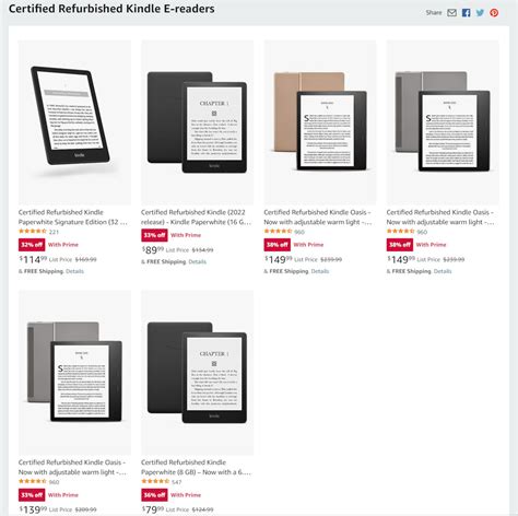 Refurbished Kindles Up to $90 Off for Prime Members