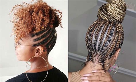 21 Trendy Ways to Rock a Cornrow Updo – StayGlam