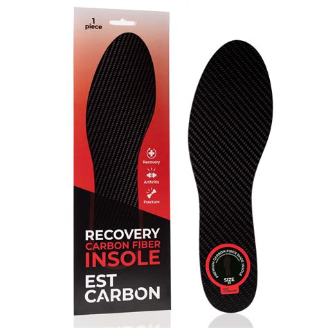 Buy Recovery Carbon Fiber Insole for Men & Women 1PC, Rigid Shoes Insert Footplate Support for ...