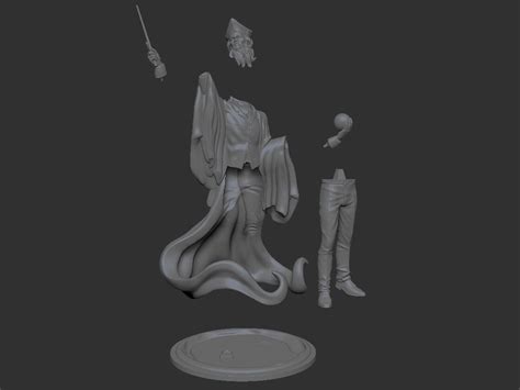 ArtStation - Wizard statue 3D print model | Resources