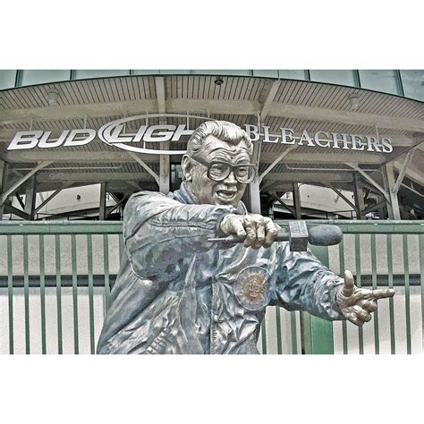 Wrigley Field Harry Caray Statue Post Card – Wrigleyville Sports