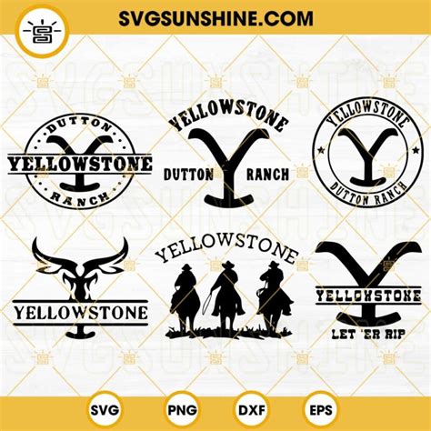 Yellowstone SVG Bundle, Yellowstone Logo SVG, Yellowstone Dutton Ranch ...