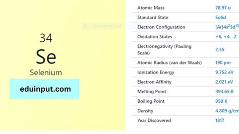 Selenium-Discovery, Properties, And Applications