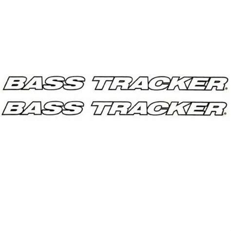 Bass Tracker Boat Yacht Decals 2PC Set Vinyl High Quality New Stickers - KLP Customs