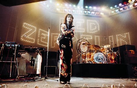 Led Zeppelin Lights 1975 Color Photograph by Chris Walter - Pixels