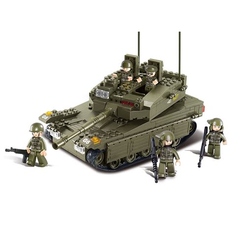 Buy Sluban Merkava Tank 343 Pieces Building Blocks Set Online at ...