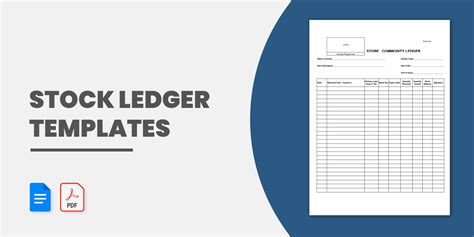 5+ Stock Ledger Templates in PDF | XLS | Free & Premium Templates