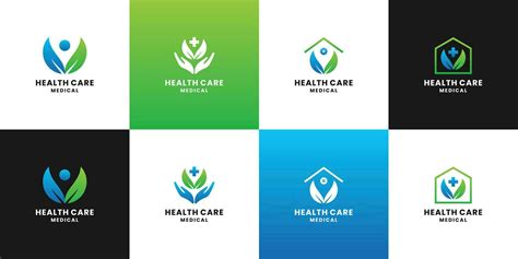 home care. health care logo design collection for medical and healthy ...