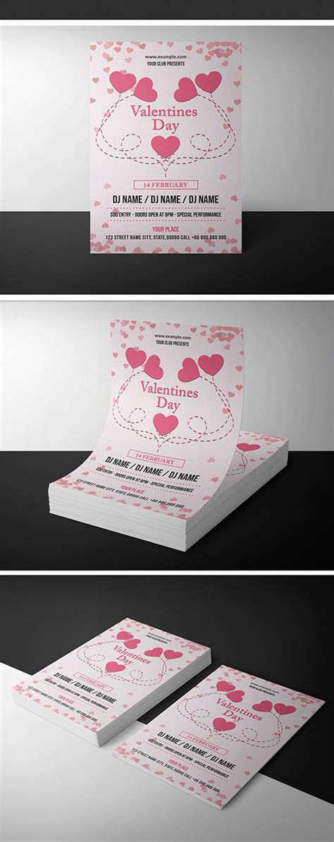 Valentine's Day Invitation Layout with Hearts 246267449 » Daz3D and Poses stuffs download free ...
