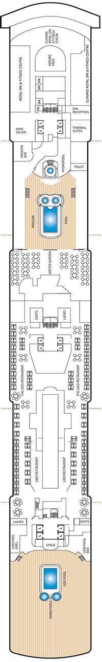 Cunard Queen Victoria World Cruise Deck Plan