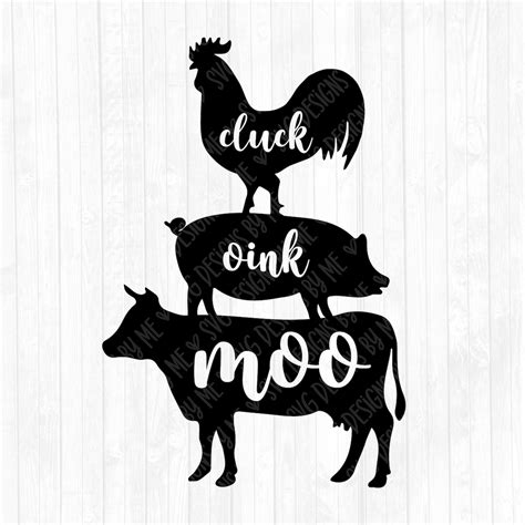 Farm Animals SVG Stacked Animals SVG Farmhouse SVG Cow - Etsy