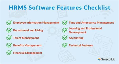 HRMS Software Features & HR System Requirements List