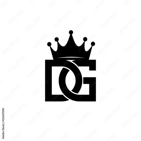 DG Crown Logo Stock Vector | Adobe Stock
