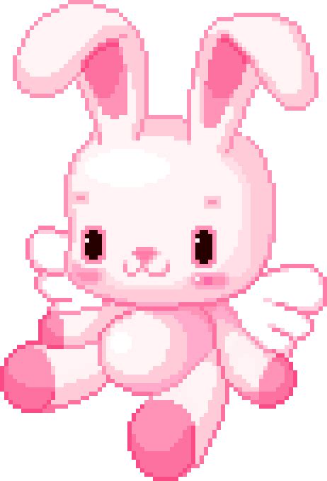 Kawaii Pink Bunny GIF | GIFDB.com