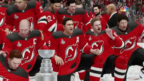 NHL 19 - New Jersey Devils Stanley Cup Celebration - YouTube