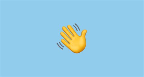 👋 Waving Hand Emoji on Apple iOS 10.3