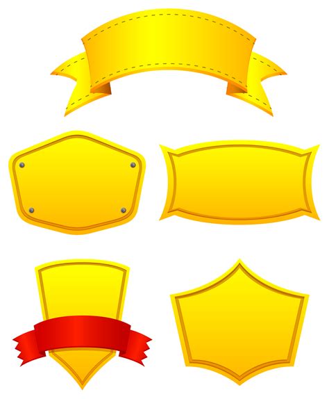 Yellow labels 359781 Vector Art at Vecteezy