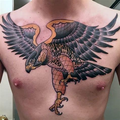 90 Falcon Tattoo Designs For Men - Winged Ink Ideas