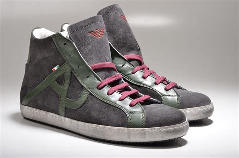 Armani Jeans High-Top Sneaker Z6575 Veloursleder grau / gr… | Flickr