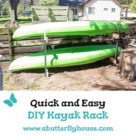 Quick and Easy DIY Kayak Rack - A Butterfly House