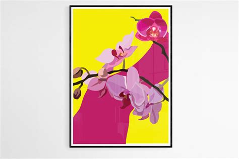 Aquarius Zodiac Art Print Flowers Orchid - Etsy