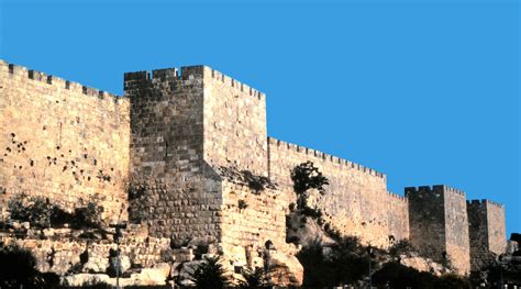 The 16 th Century wall of Jerusalem