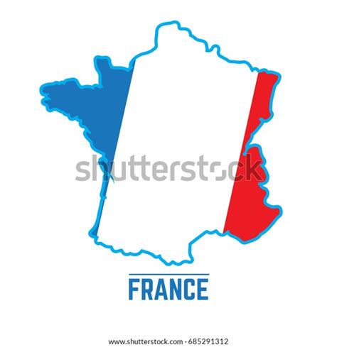 Flag Map France Vector Illustration Stock Vector (Royalty Free) 685291312 | Shutterstock