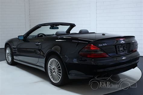 Mercedes-Benz SL 55 AMG convertible black 2006 for sale at ERclassics