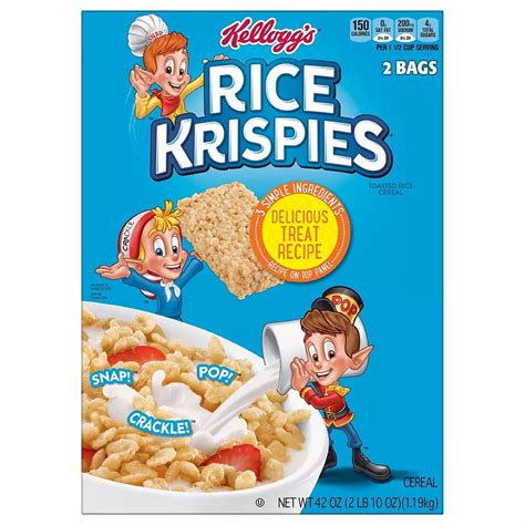 Kelloggs Rice Krispies Breakfast Cereal 42 oz. - Walmart.com