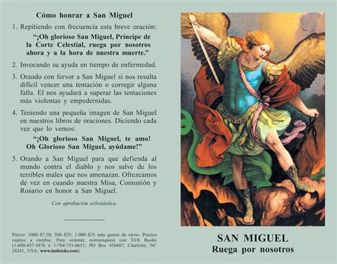Oración a San Miguel (Spanish Prayercard)