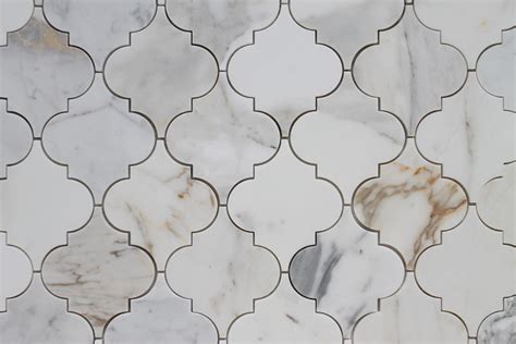 Calacatta Gold Polished Arabesque Marble Mosaic Tiles – Rocky Point Tile - Online Tile Store