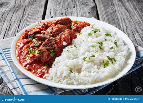 Beef Stew, Goulash In Cast Iron Pan Stock Image | CartoonDealer.com ...