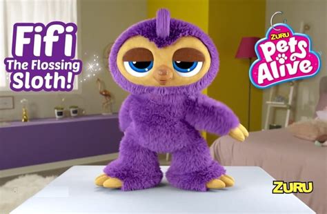 Pets Alive Fifi the Flossing Purple Sloth - Coupons and Freebies Mom