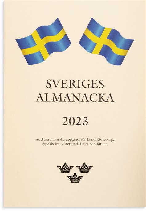 Kalender 2023 Sveriges Almanacka - Burde - EKO:-