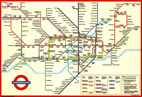 Large View Of The Standard London Underground Map - This Is Exactly - Printable London Tube Map ...