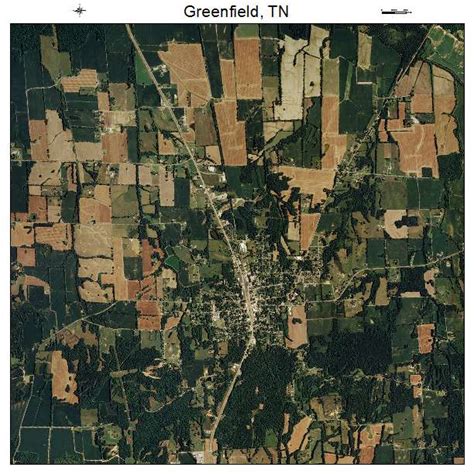 Aerial Photography Map of Greenfield, TN Tennessee