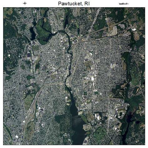 Aerial Photography Map of Pawtucket, RI Rhode Island