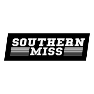 Southern Miss Golden Eagles Logo Black and White (1) – Brands Logos