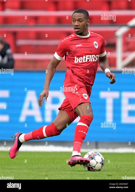 ANTWERP - Michel Ange Balikwisha of Royal Antwerp FC during the Belgian ...