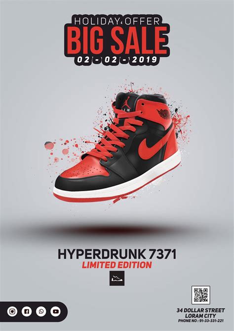 Free Sport Shoes PSD Flyer Design – GraphicsFamily