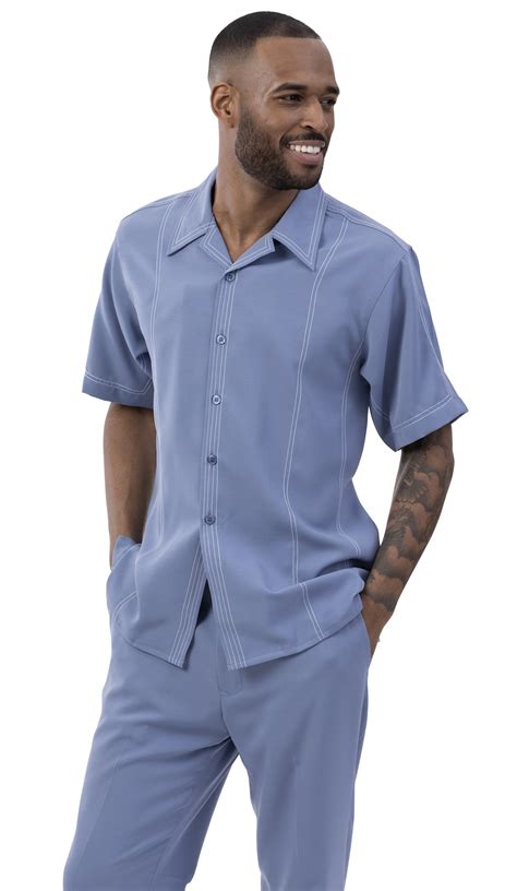 Montique - Montique Men's Short Sleeve Walking Suit #2021 - Walmart.com - Walmart.com