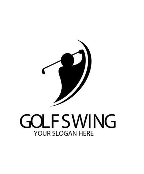 Golf swing logo vector free download