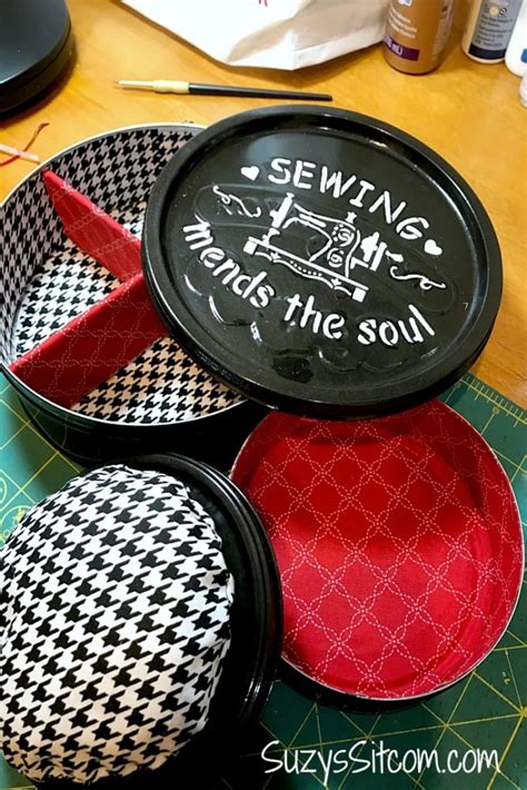 DIY Cookie Tin Sewing Kit: How To Upcycle Cookie Tins