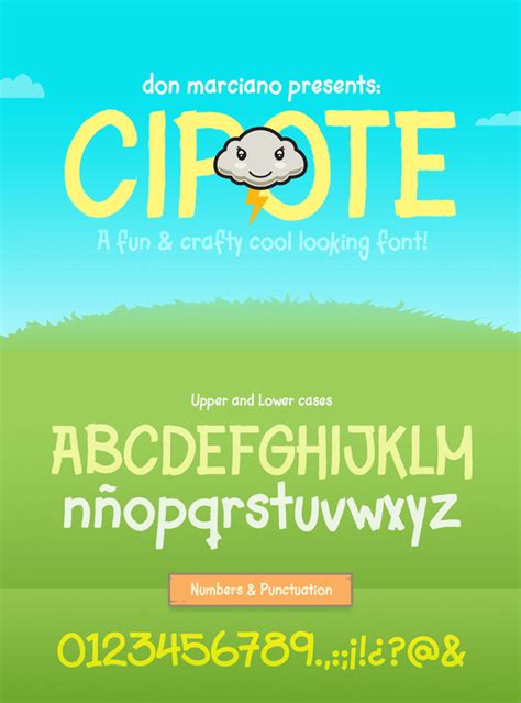 Cipote Fun Font - Free Fonts - Download Sketch Resource