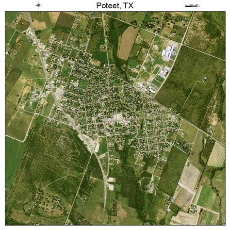 Aerial Photography Map of Poteet, TX Texas