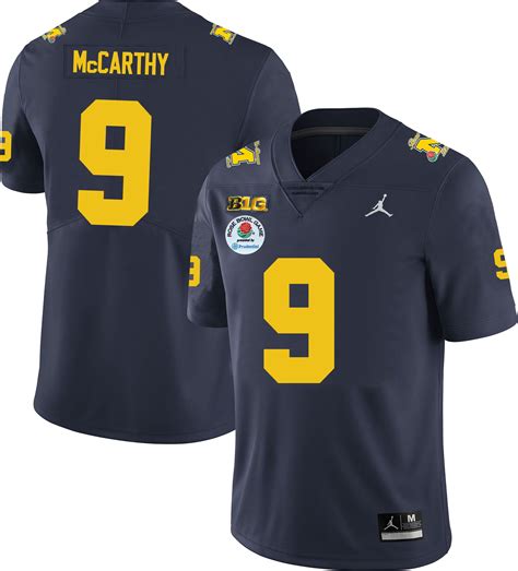 Michigan Wolverines Men's NCAA Blake Corum #2 Navy Rose Bowl Game ...