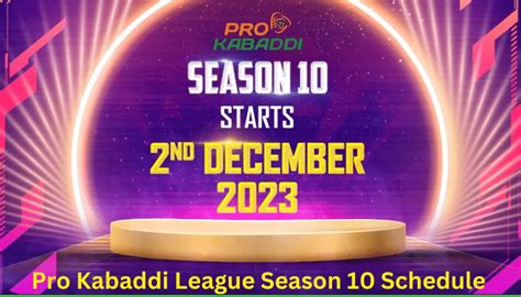 Pro Kabaddi League Season 10 Schedule | Teams | Players List