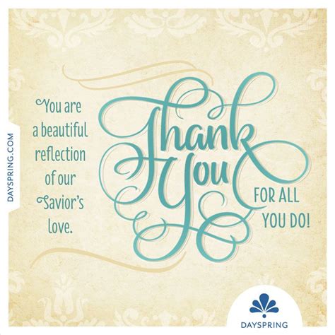 Thank You—Beautiful Reflection - http://www.dayspring.com/ecardstudio/#!/single/642 Pastor ...