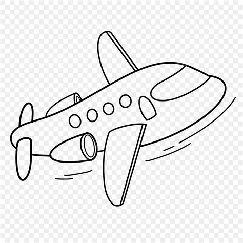 Jet Black Airplane Clipart